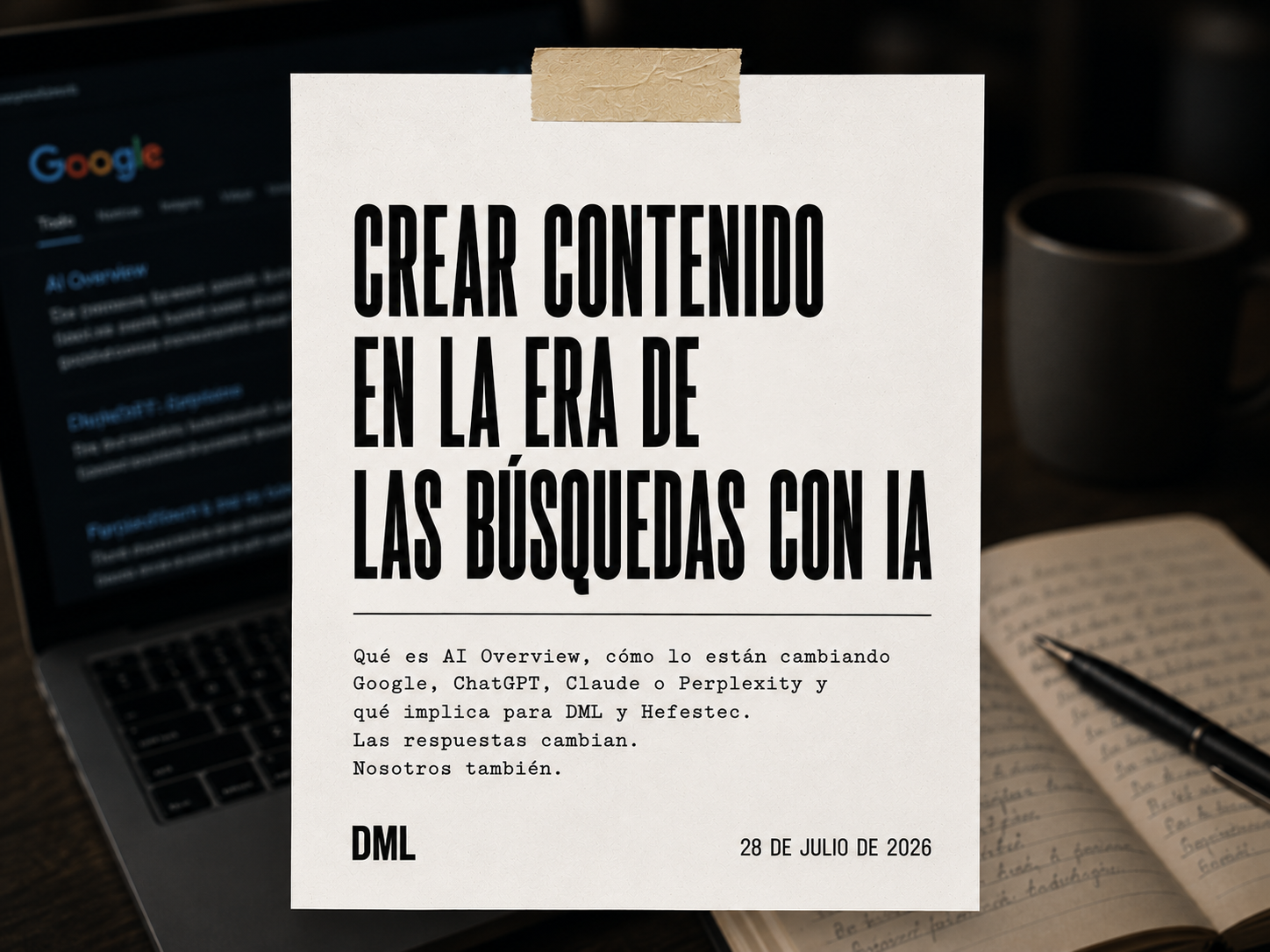 Portada de DML sobre crear contenido en la era de las búsquedas con inteligencia artificial