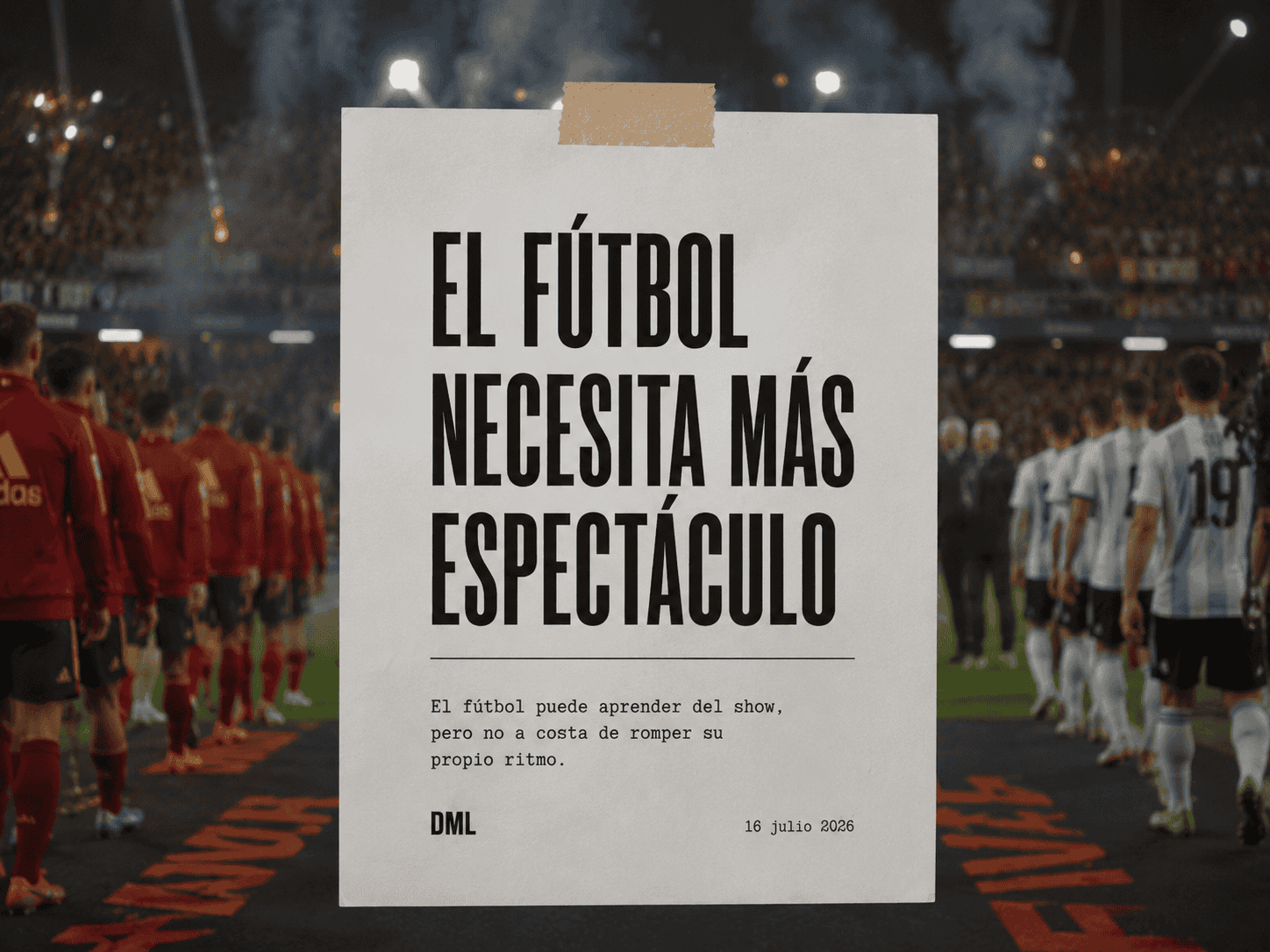 El fútbol necesita más espectáculo, pero no convertirse en la Super Bowl